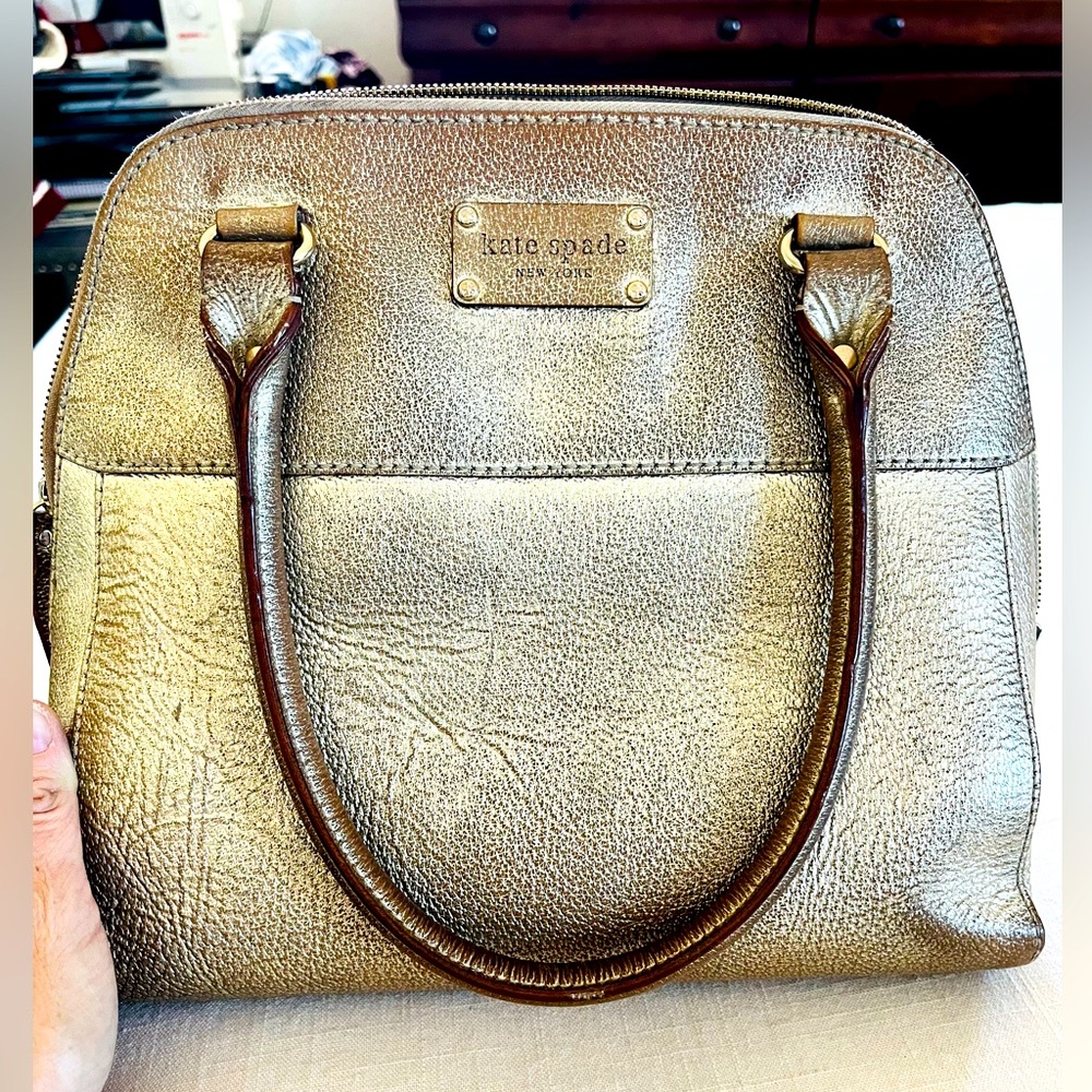 Kate Spade gold shoulder bag